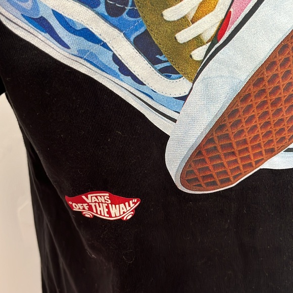 Vans x a bathing ape black tshirt size medium - Picture 2 of 10